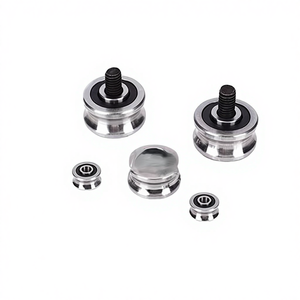 Rodamiento de Rodillos de Polea de Doble Eje en Forma de U y V para Máquina de Bordado Láser, Acero SG10 15 20 25 <span class=keywords><strong>66</strong></span> - Product Image 4