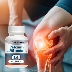 Oem Private Label Vitamine D3 & Calciumsupplement Voor Volwassenen Tieners Kinderen-Tabletten Met Vloeibare Carbonaatcapsules - Product Image 3