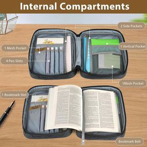 Échantillon gratuit : Étui de protection pour Bible grand format avec poignée résistante - Sac de transport pour Bible, étui pour journal intime pour femmes, de bonne qualité - Product Image 3