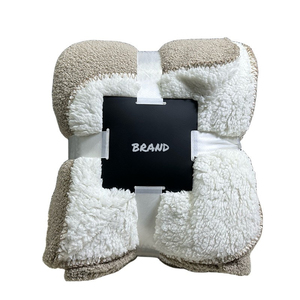 <strong>Teddy</strong> Plush Multifunctional Composite Blanket Home Office Autumn Winter Reverse Berber <strong>Fleece</strong> Blanket air Conditioning Blanket - Product Image 1