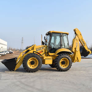 Avec moteur diesel 4 cylindres et distributeur de direction Eaton pour travaux agricoles, la rétrocaveuse sur roues Hengxing E4CX. - Product Image 3