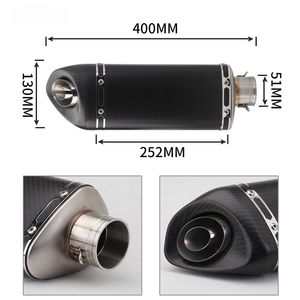 Escape para Motocicleta, Compatible con ZX6R, GSX250, Huanglong 600, Ninja 400, Z250R, CBR, Accesorio de Modificación, Triangular Oblicuo - Product Image 2