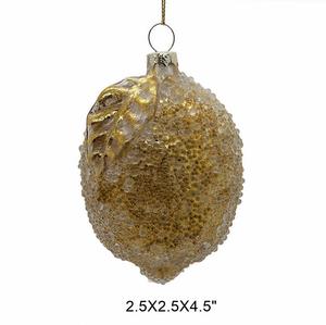 LONGSTAR hecho a mano Navidad vidriera encanto fruta vegetal serie sandía limón escena colgante vestido árbol bola <span class=keywords><strong>adornos</strong></span> - Product Image 3