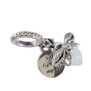HaYa Unisex Trendy Handmade Delicate Beads 925 Sterling Silver Silver Plated Fashion Night <b>Light</b> Fireflies <b>Rainbow</b> Pendant - Product Image 2