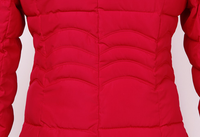AIMINYZ Manteau en coton imprimé pour femme, nouvelle collection automne-hiver, respirant, long, imperméable, avec fermeture éclair et col amovible
