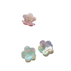 กิ๊บติดผมอะซิเตทขนาดเล็กจากโรงงานโดยตรงของวาว ชีล่า ดีไซน์เรียบง่าย ลายดอกไม้ สำหรับผู้หญิง ขายส่ง - Product Image 1