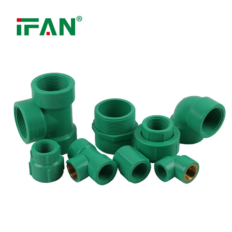 IFAN Factory – raccord de tuyau en PVC, filetage de vidange d'eau froide, coude Tee 1/2 "-2", raccords en PVC