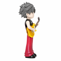 Figurine de collection en PVC personnalisée, musicien rock avec guitare électrique dorée, jouet design, cadeau musical, objet de présentation