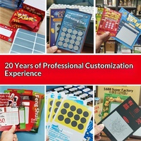 Vente en gros usine : diverses cartes à gratter (loteries, cartes à prix, cartes d'activités, cartes à gratter DIY pour récompenses étudiantes) en papier