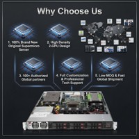 Nuevo Servidor Supermicros SuperServer 1019GP-TT 1U para GPU, Intel Xeon Scalable, 6 Bahías, 2.5 SAS SATA, 10GbE, IA, ML, Aprendizaje Profundo
