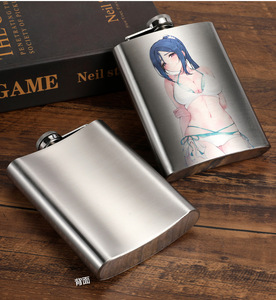 T4 Venta al por mayor Logotipo personalizado 8oz Impresión Petaca Hombre Alcohol Whisky <span class=keywords><strong>Vino</strong></span> Olla Botella Petacas Acero inoxidable - Product Image 6