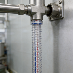 Tubo Flessibile in PVC <span class=keywords><strong>Trasparente</strong></span> Antistatico con Filo d'Acciaio |   Tubo di Aspirazione <span class=keywords><strong>Trasparente</strong></span> per Uso Alimentare e Industriale - Product Image 5