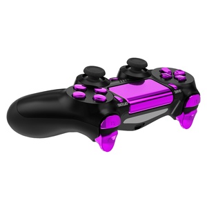 Chroming Purple <strong>Full</strong> <strong>Set</strong> <strong>Buttons</strong> <strong>for</strong> <strong>PS4</strong> Pro Slim Controller D-pad R1L1 R2L2 Triggers Touchpad Action Home Share Options <strong>Buttons</strong> - Product Image 5