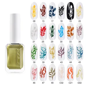 KADS Wholesale 11ml 24 Colors Nail Polish Glitters Sequin Long Lasting Nail Art Lacquer For DIY Decoration Lacquer Nail Polish