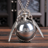 Collier pendentif en argent avec ailes de Harry Potter