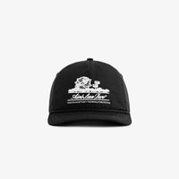Casquette Unisphere 5 panneaux brodée réglable en coton respirant pour toutes les saisons, style rétro américain pour couple