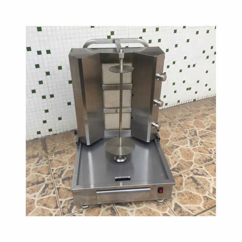 Full Automatic 2/3/4/5/6 Burners SS430 Gas Grill Doner Kebab and Shawarma Machine for Meat and Sausage Restaurant Equipment
