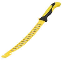 Couteau de filetage écologique pour la chasse, le camping et la pêche, couteau de cuisine pour sashimi, acier inoxydable, 9 pouces, manche en cuir PP+TPR