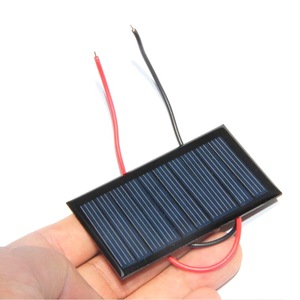 Masuyoshi Mitsu <b>Solar</b> <b>Panel</b> 68x37mm 0.3W 5V 60mA Epoxy Coated With Wires For 3.7V Battery Recharge - Product Image 1