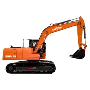 China Shandong Hot Sale Euro 5 EVERUN ERE135 CE EPA Home Agricultural Farm Crawler Excavator Machine Medium