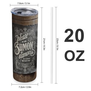 Gobelet isotherme personnalisable en acier inoxydable de 20 oz, prêt pour la sublimation, tasse de voiture droite isolée sous vide - Product Image 1