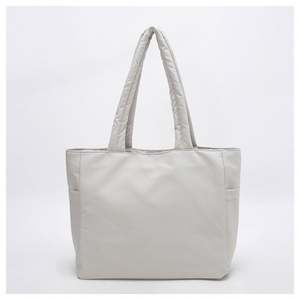 Bolso de Mano Informal de Gran Capacidad, Color Sólido, con Múltiples Bolsillos, Ligero, Acolchado, Tipo Puffy, para el Trabajo - Product Image 5