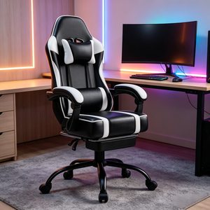Sedia da <span class=keywords><strong>Gaming</strong></span> Ergonomica in Pelle PU ODM OEM Adatta per Ufficio e <span class=keywords><strong>Gaming</strong></span> 360° °   Schienale Girevole Regolabile - Product Image 1