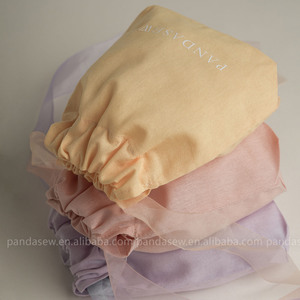 PandaSew Housse anti-poussière légère en coton avec logo personnalisé, sac à cordon pour emballage commercial et de détail, pochette à bijoux - Product Image 4