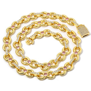 Collar de Lujo con Colgante Infinito de Moissanita, Plata de Ley 925, Figura 8 de Numerología, Estilo Iced Out, VVS1, Pasa el Test de Pureza - Product Image 1