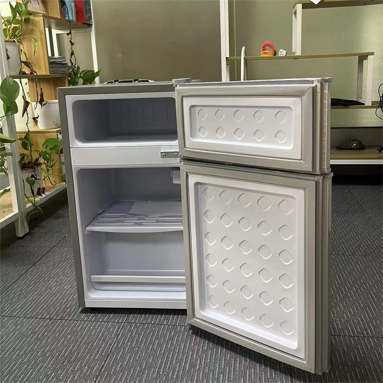 J 58L Home Two-door Mini Small Refrigeration Refrigeration Large Capacity Fresh-keeping Dormitory Rental Refrigerator