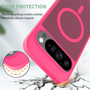 Funda magnética mate para teléfono, funda a prueba de golpes con sensación de piel personalizada, funda magnética esmerilada antihuellas para Google Pixel 10 Pro XL - Product Image 4