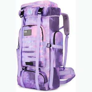 Échantillon gratuit Sac à dos de randonnée personnalisé avec LOGO Grand sac à dos de voyage polyvalent en toile pour hommes - Product Image 3