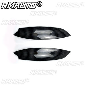 Par de Cubiertas Decorativas Cromadas para Faros Delanteros Estilo CarbonLook para Volkswagen VW GOLF MK5 GTI R 2005 2006 2007 - Product Image 6