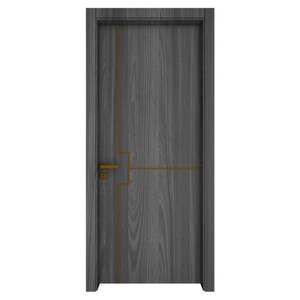 Venta Directa de Fábrica, Puertas Interiores de Madera Contrachapada para Casa Moderna, Diseños de Puertas de Tablones Impermeables - Product Image 3
