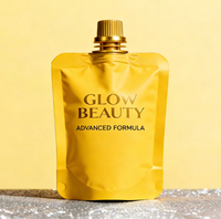 Sachet souple personnalisé en PE de qualité alimentaire avec mini bec verseur pour emballage de lotion, crème visage, huile essentielle et soins de la peau