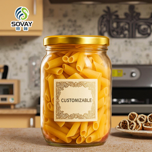 Rõ Ràng Các Loại Trà Kẹo Hạt Dưa Chua Container <span class=keywords><strong>Jar</strong></span> Bán Buôn Vòng Nước Sốt Mứt Mật Ong Thực Phẩm Lưu Trữ Lọ Thủy Tinh Với Kim Loại Vít Nắp - Product Image 1