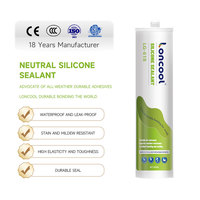 Sellador de Silicona de Curado Neutro Loncool, Impermeable, Alta Resistencia, Certificado CE, Silicona para Vidrio, para Construcción, Marcos de Puertas