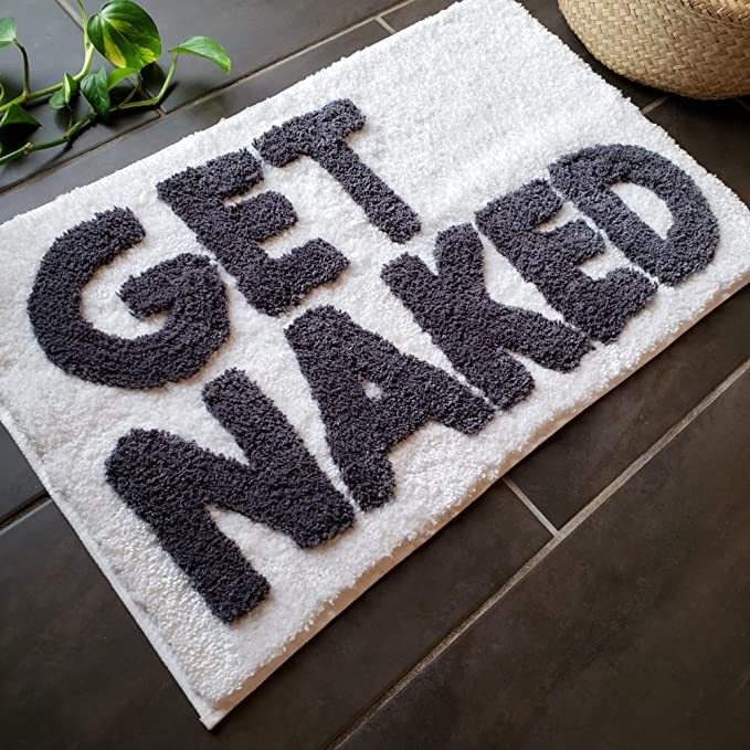 Naked Bath Mat Funny Cute Bathroom