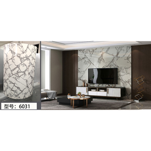 Autocollant mural Omoora <span class=keywords><strong>2</strong></span>,5 mm anti-rayures à imprimé marbre avec accents dorés pour <span class=keywords><strong>la</strong></span> décoration du salon et du hall - Product Image 6