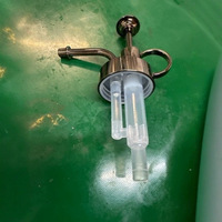 Tête de pompe à savon en acier inoxydable de qualité industrielle, en ABS, avec buse à émulsion à 33 dents pour flacon en verre, pour distributeur de savon