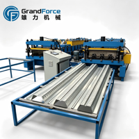 Machine de formage de profilés de planchers entièrement automatique, haute précision et fonctionnement stable. Contrôle PLC, découpe hydraulique, personnalisé