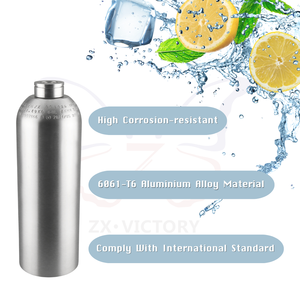 Bombola di <span class=keywords><strong>Gas</strong></span> in Alluminio ad Alta Pressione Certificata TPED/DOT ISO7866 Marca ZX, 1KG-10KG 166.7bar, Bombola CO2 per <span class=keywords><strong>Soda</strong></span> <span class=keywords><strong>Stream</strong></span> - Product Image 6