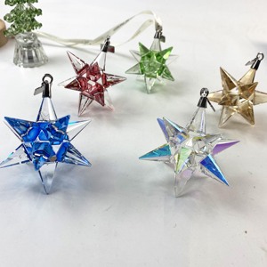 Adorno Navideño de Cristal en Forma de Estrella 3D - Product Image 5