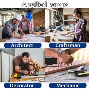 T Square Straight Edge 10 "et 15", <span class=keywords><strong>règle</strong></span> <span class=keywords><strong>de</strong></span> charpentier <span class=keywords><strong>de</strong></span> 20 ", outil <span class=keywords><strong>de</strong></span> mesure d'angle multifonctionnel, <span class=keywords><strong>règle</strong></span> en métal pour le travail du bois - Product Image 6