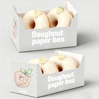 Boîte à pâtisserie personnalisée à prix d'usine, impression numérique, emballage pour tartes, vente chaude, papier alimentaire, boîte de présentation pour beignets
