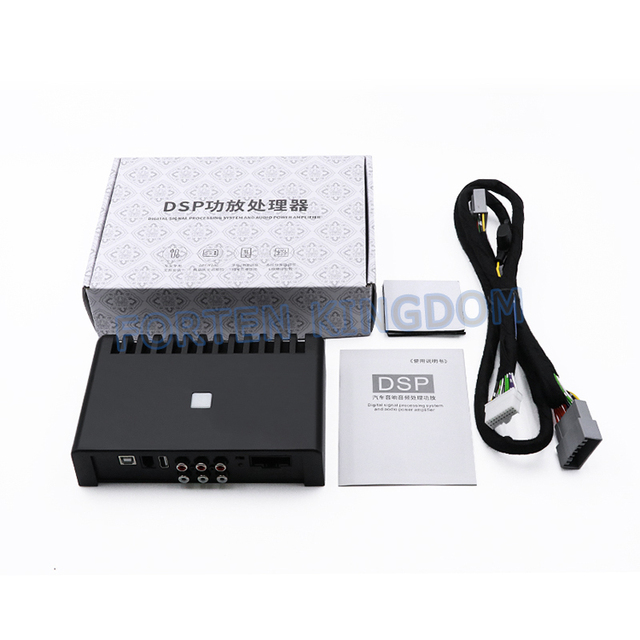 Car Audio Radio Car Interior Accessories Black Stereo Amps Car DSP Audio Processor Amplifier 6 Channels