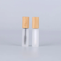 Botol Serum Bulu Mata Ramah Lingkungan 7ml 10ml Custom dengan Tabung Maskara Kosmetik Bambu Isi Ulang