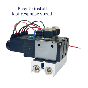 3V210-08 24VDC PT1/4 นิ้ว 5 ทาง 2 ตำแหน่ง ฐานโซลินอยด์ 12VDC 24VDC 24VAC 110VAC 220VAC โซลินอยด์แมนิโฟลด์ - Product Image 1