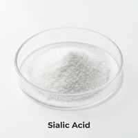 Poudre d'acide N-acétylneuraminique 98% CAS 131-48-6 Acide sialique pour l'alimentation et les cosmétiques, dérivé de la fermentation