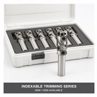 Fraise à rainurer hélicoïdale en carbure indexable Miaorui 30 mm pour le rainurage du bois, queue de 20 mm